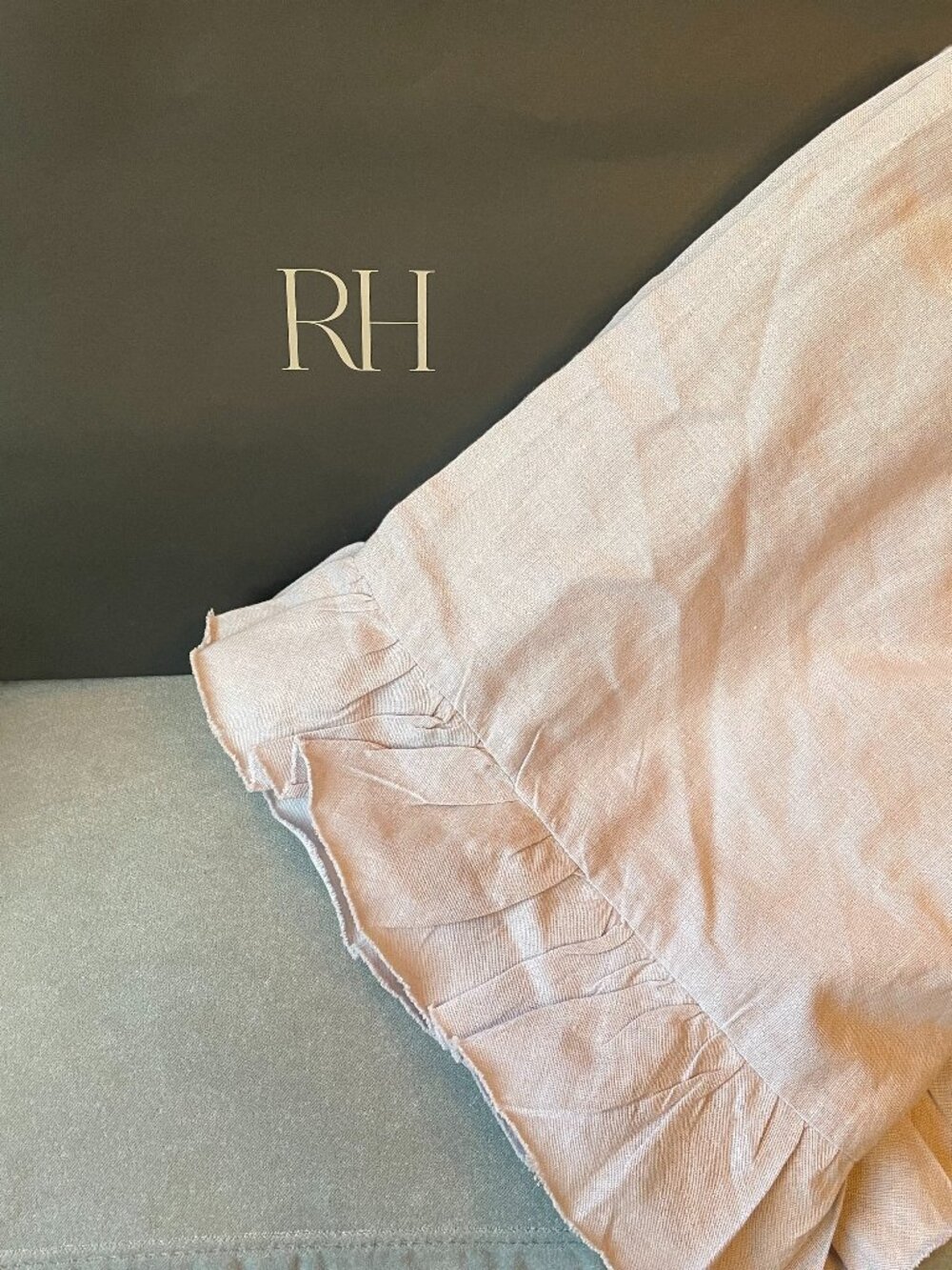 RH Baby Frayed Ruffle Crib Skirt